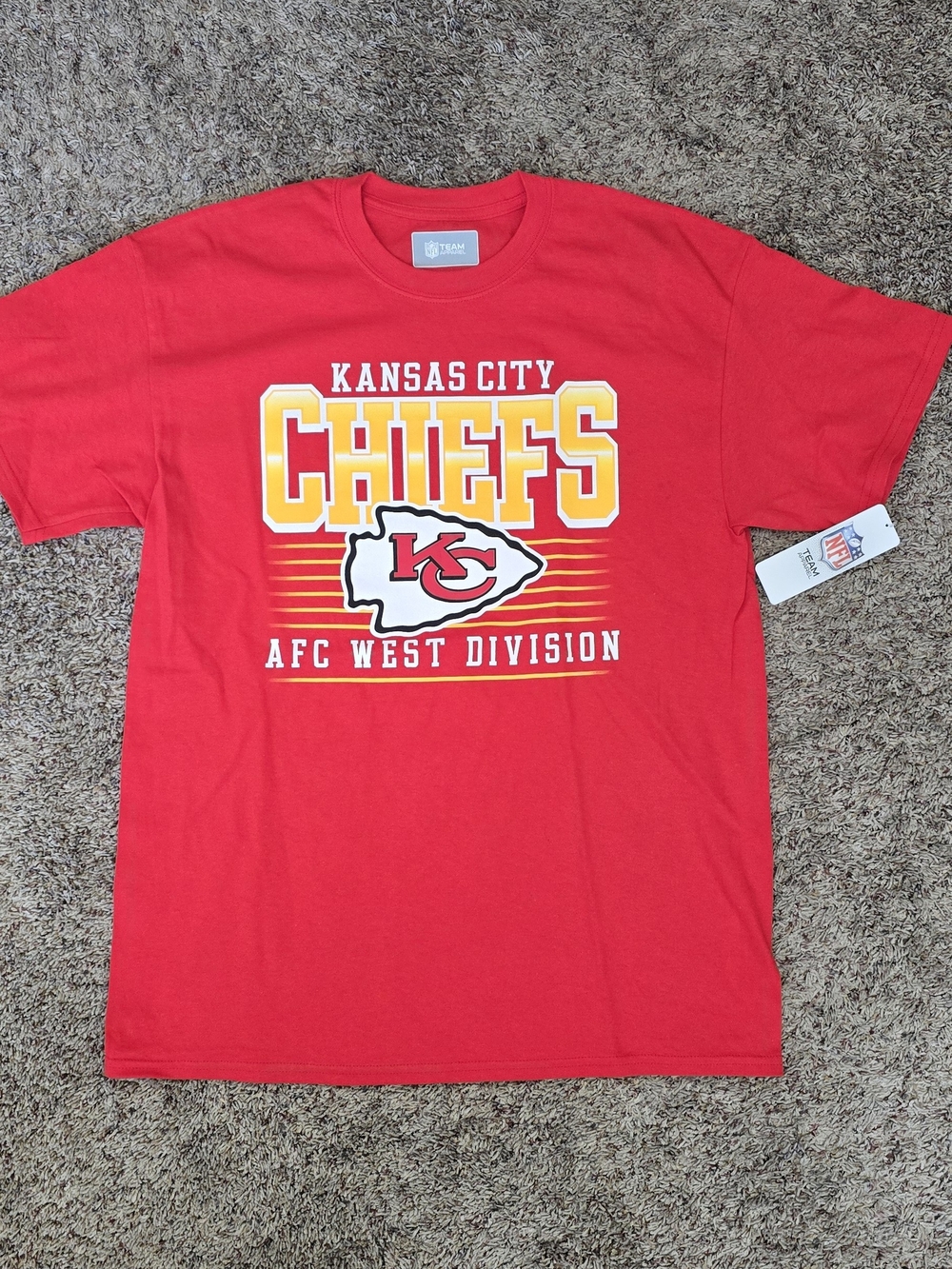 Kansas City Chiefs Red Graphic Short Sleeve Tee - Team Apparel